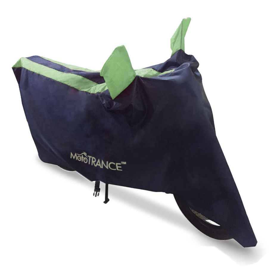 Mototrance Sporty Arc Blue Green Bike Body Cover For Universal