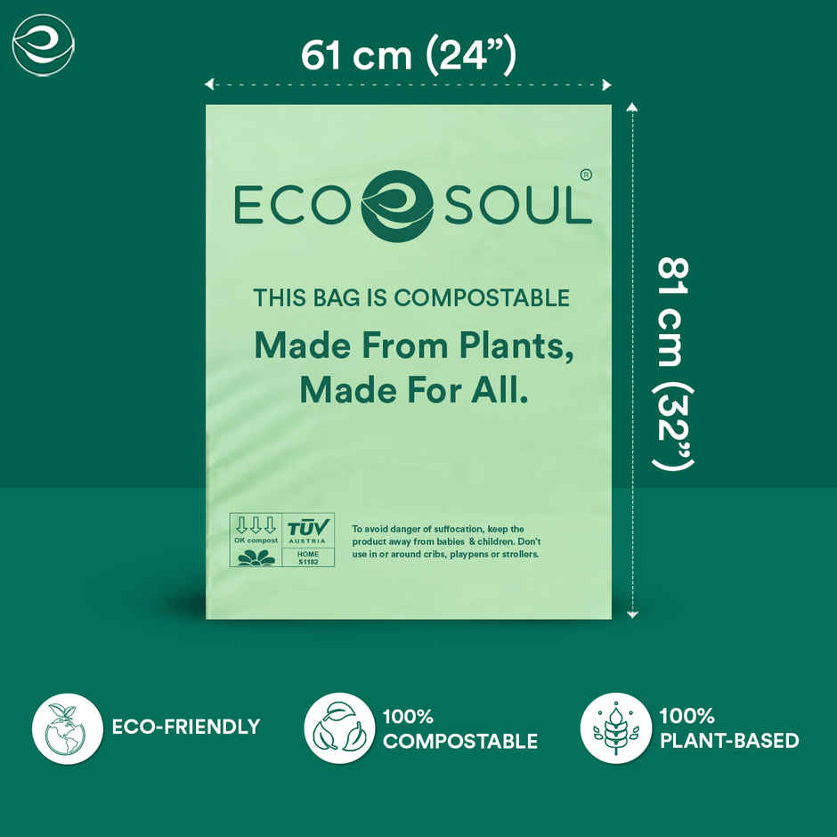 Eco Soul 24 x 32 in | 15 Count | Large Trash Bag