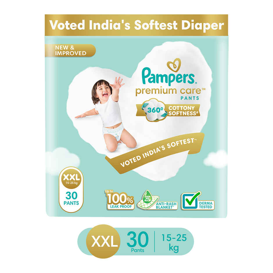 Pampers Premium Care Baby Diapers | Pant Style | 2XL | 30 pcs