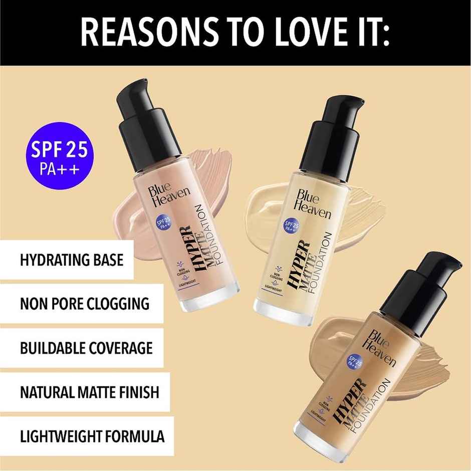 Blue Heaven Hyper Matte Foundation - Natural Sand 103