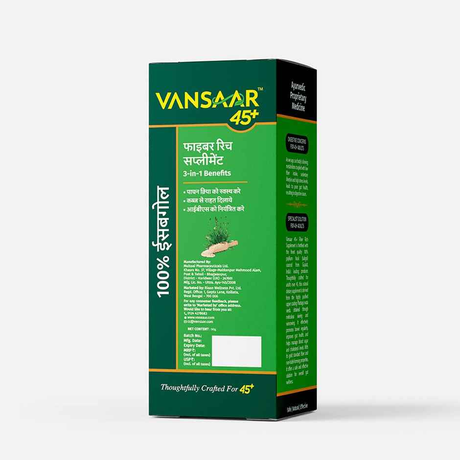 Vansaar 45+ Isabgol Fiber Rich Supplement