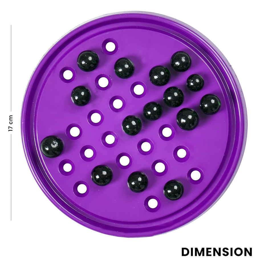 Fablue Brainvita Board Game for Kids - Marble Solitaire - Educational Toy for Kids - Multicolor