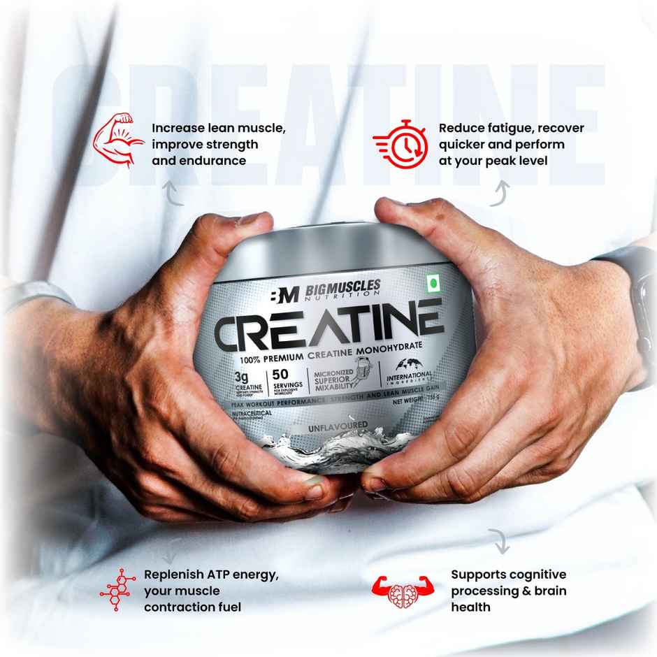 Big Muscles Nutrition Creatine | Pure Creatine Monohydrate