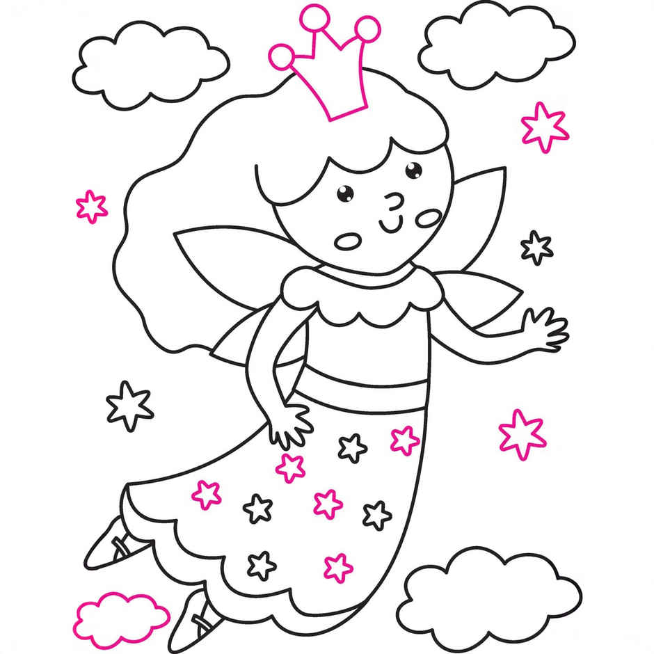 Little Fairy Neon Colour Book and Sticker Dots Book Over 500 Stickers | Sticker book for kids