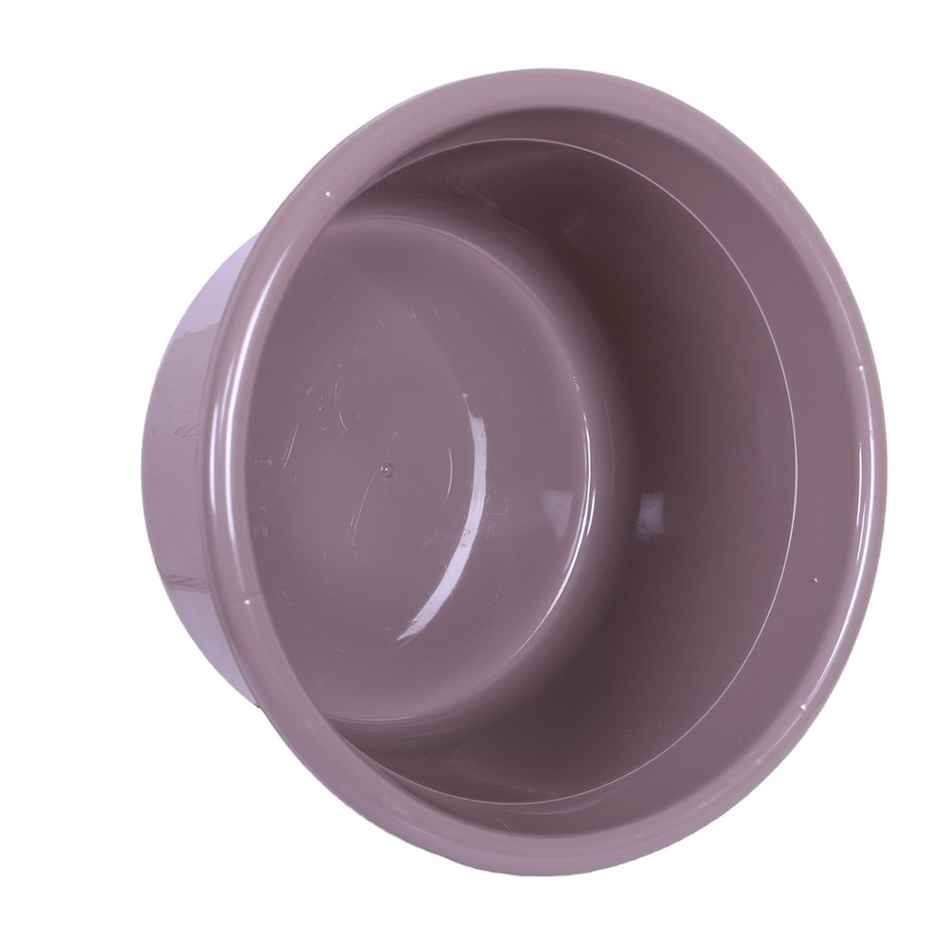 Kuber Industries Versatile Plastic Bath Tub|Baby Bathing Tub|TUB-25 L|Brown