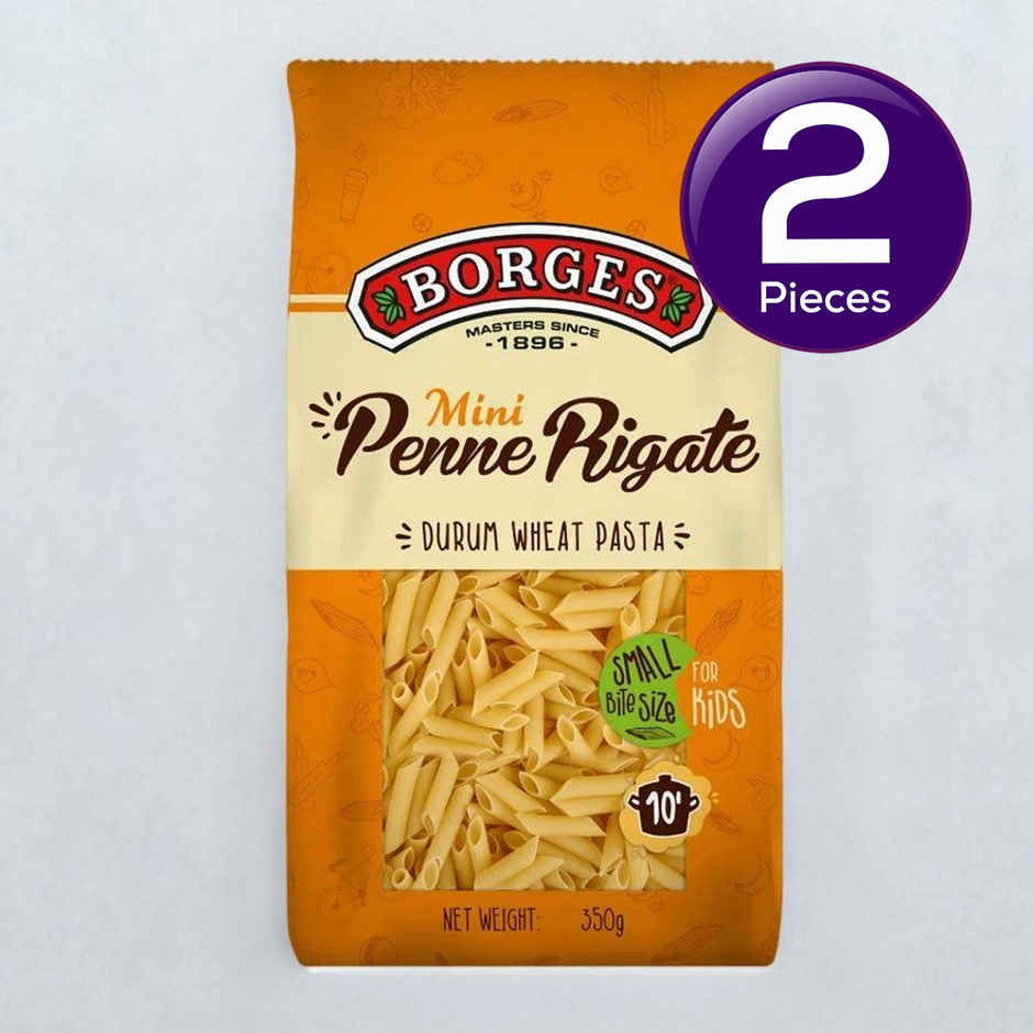 BORGES Mini Penne Rigate Durum Wheat Pasta Combo