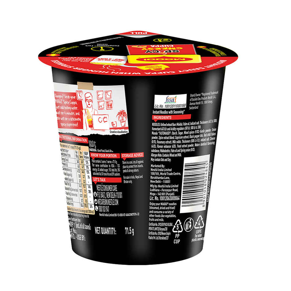 Maggi Spicy Cheesy Instant Cuppa Noodles