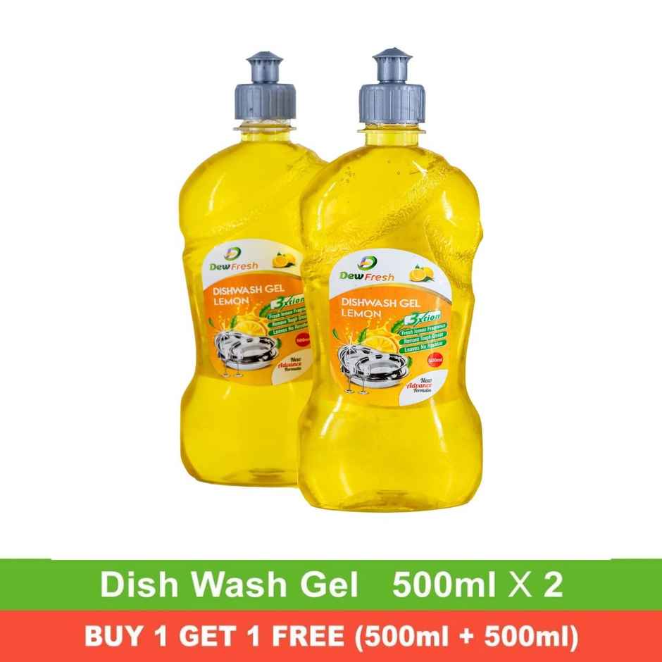 Dew Fresh Lemon Dishwash Gel Liquid