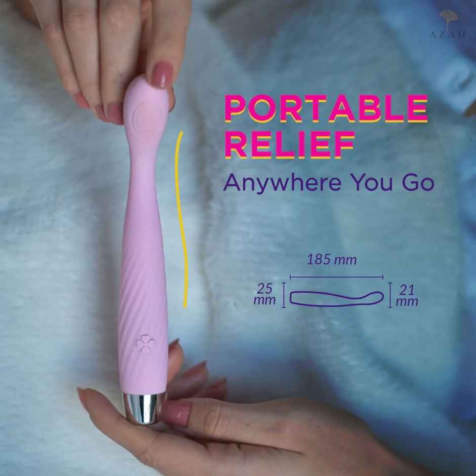 Azah Groove Full Body Electric Stress Relief Massager Flexible Neck, Waterproof & Rechargeable