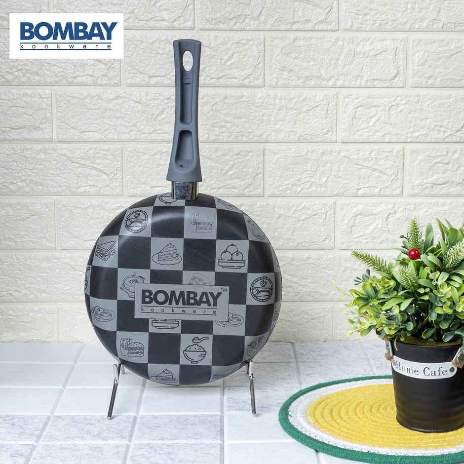 Bombay Kookware Kala Kruti Fry Pan - 24 cm (1.5 L)