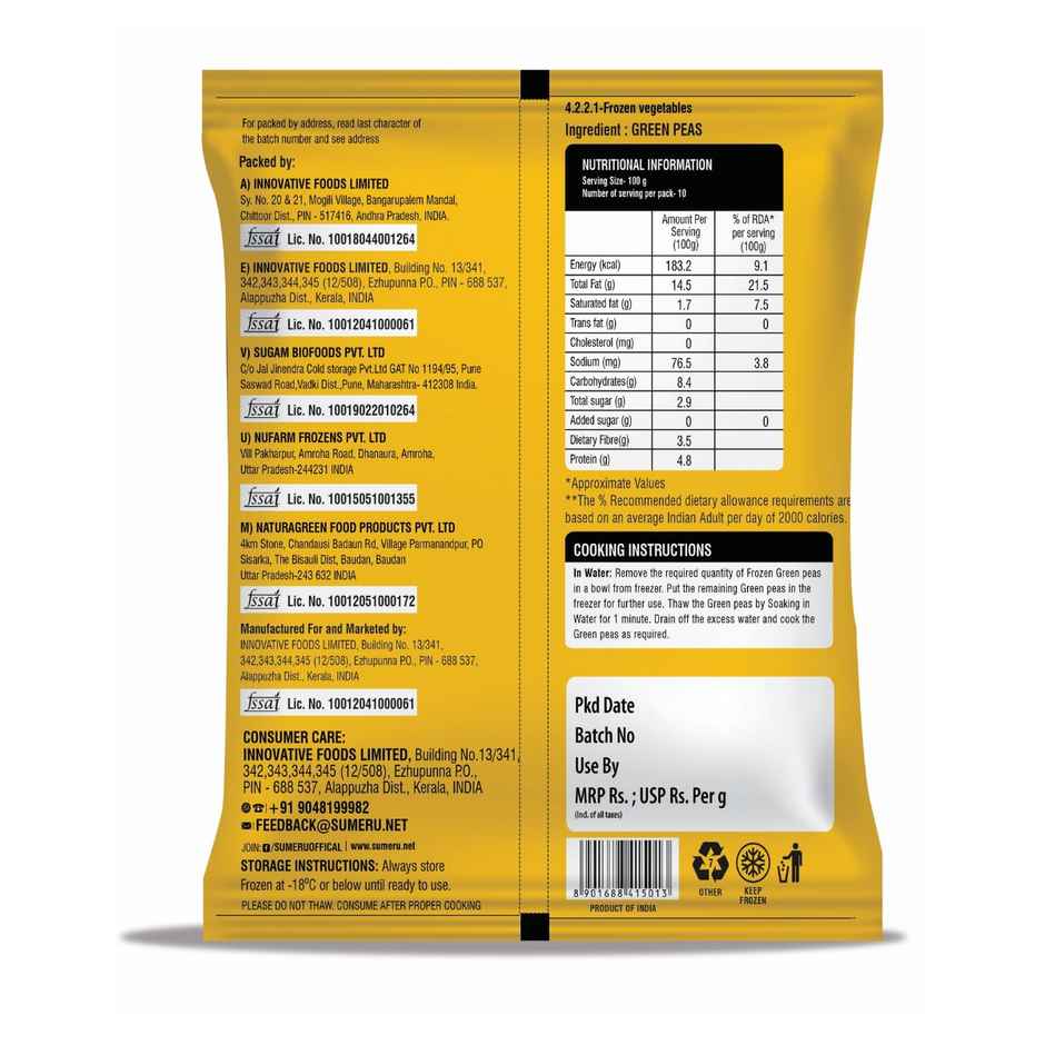 Sumeru Green Peas