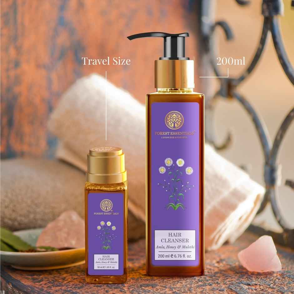 Forest Essentials Hair Cleanser Amla Honey Mulethi | Travel Size Nourishing Shampoo