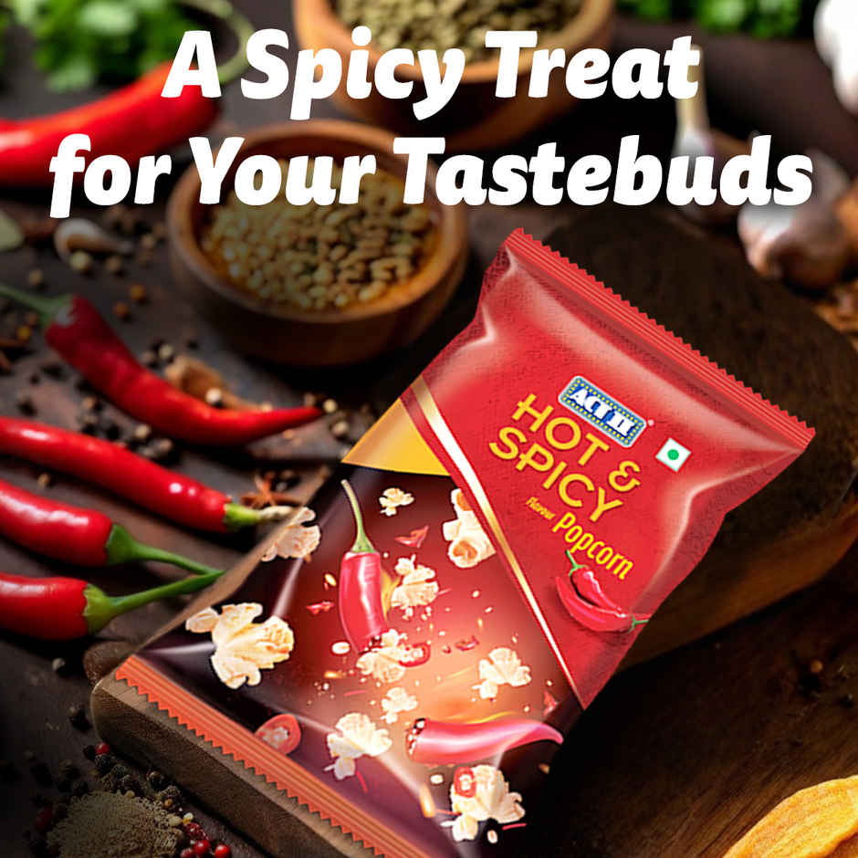 ACT II Ready To Eat Popcorn | Hot & Spicy Flavour| On-the-go Snacks