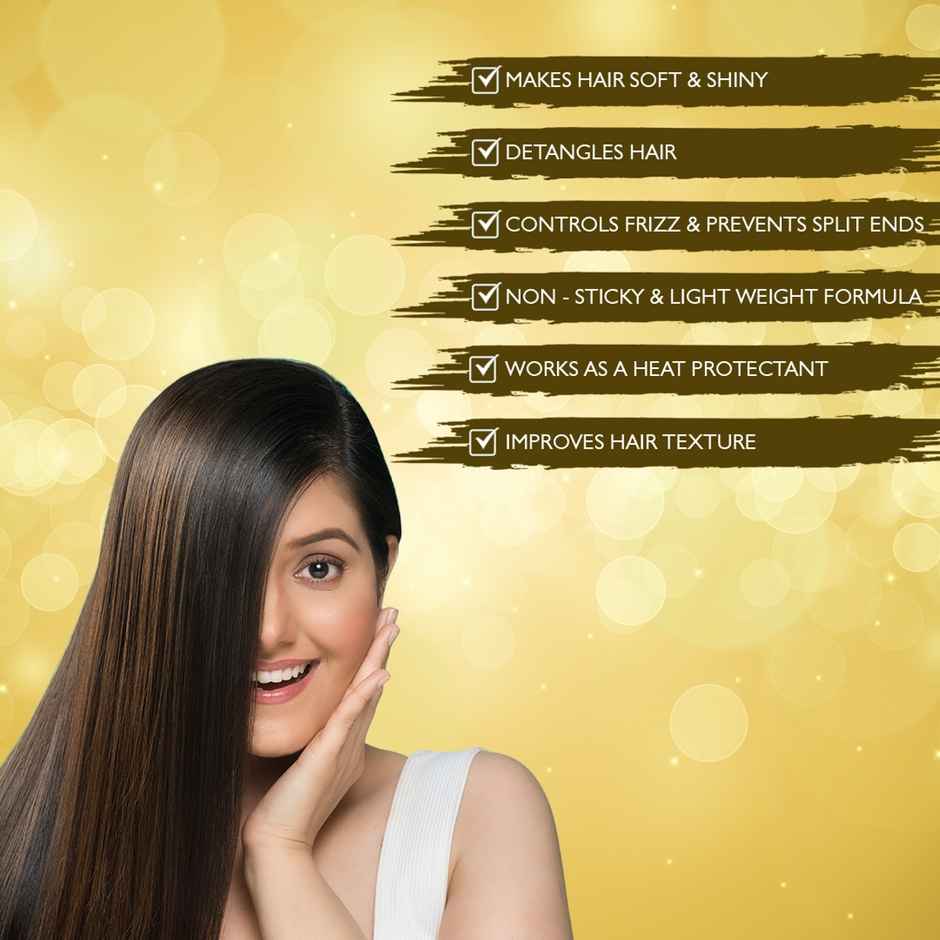 Nimbarka Ultra Shine Hair Serum - Heat Protection Frizz Control Detangles & Strengthens Hair