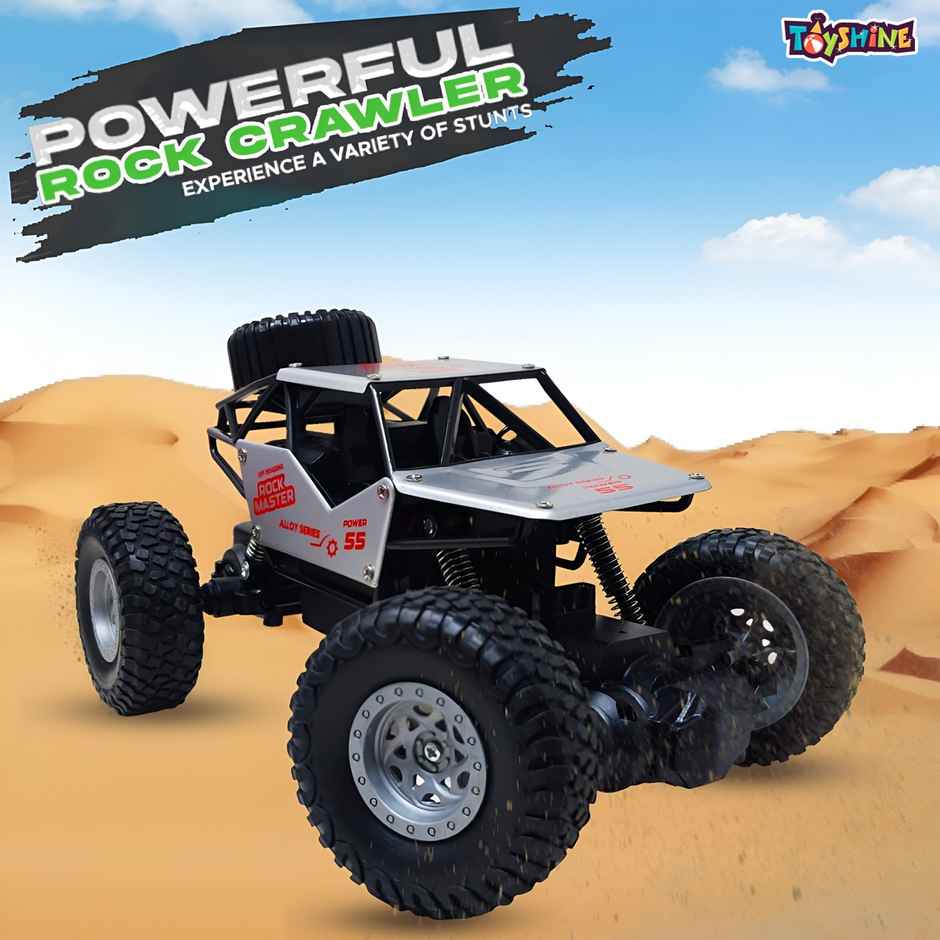 Toyshine 1:18 Scale 40MHz Remote Control OffRoad Rock Crawler High-Speed Alloy Racing Car | Silver