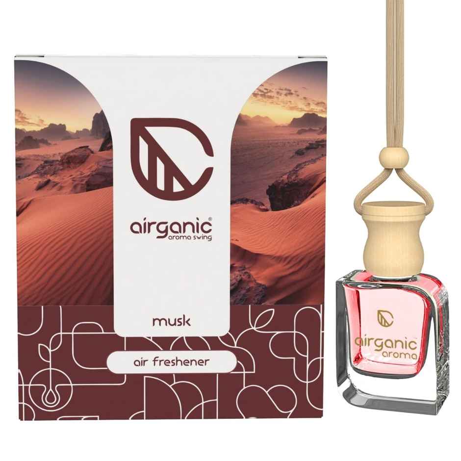 Airganic Swing Prime - Musk Car Perfume Pod | Natural Essential Fragrance Oils in Glass Bottle
