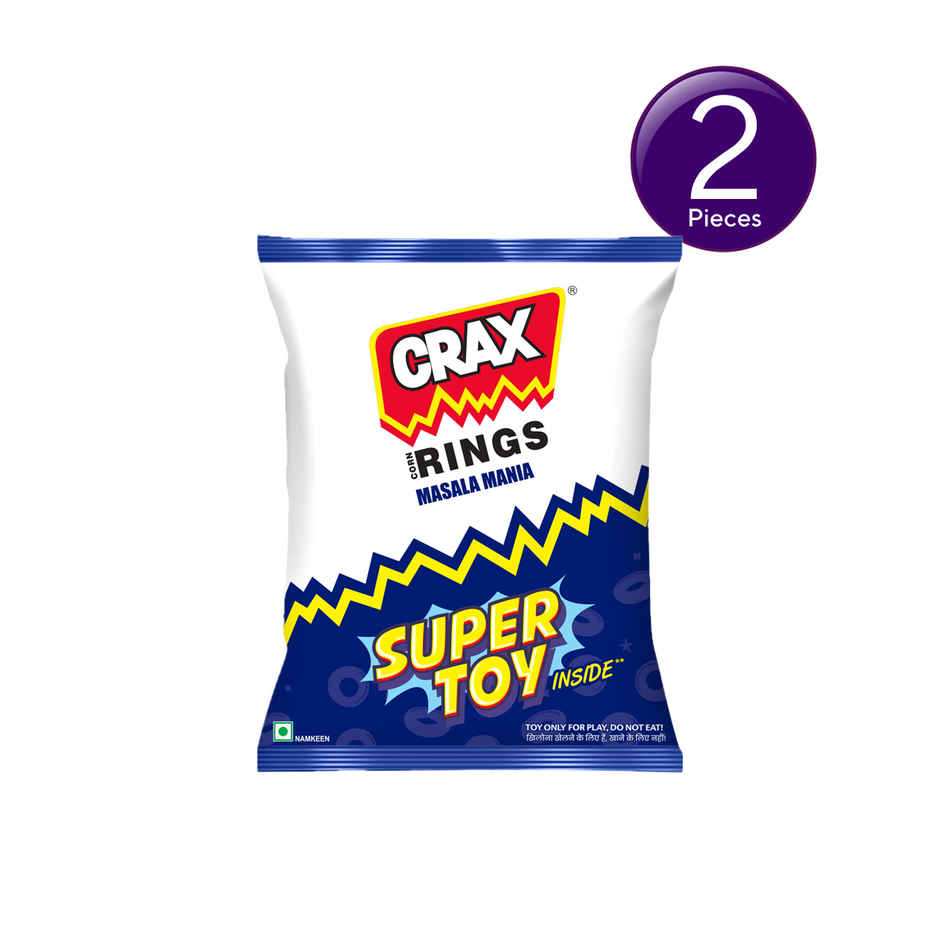 Crax Corn Rings Masala Mania Puff Snacks Combo
