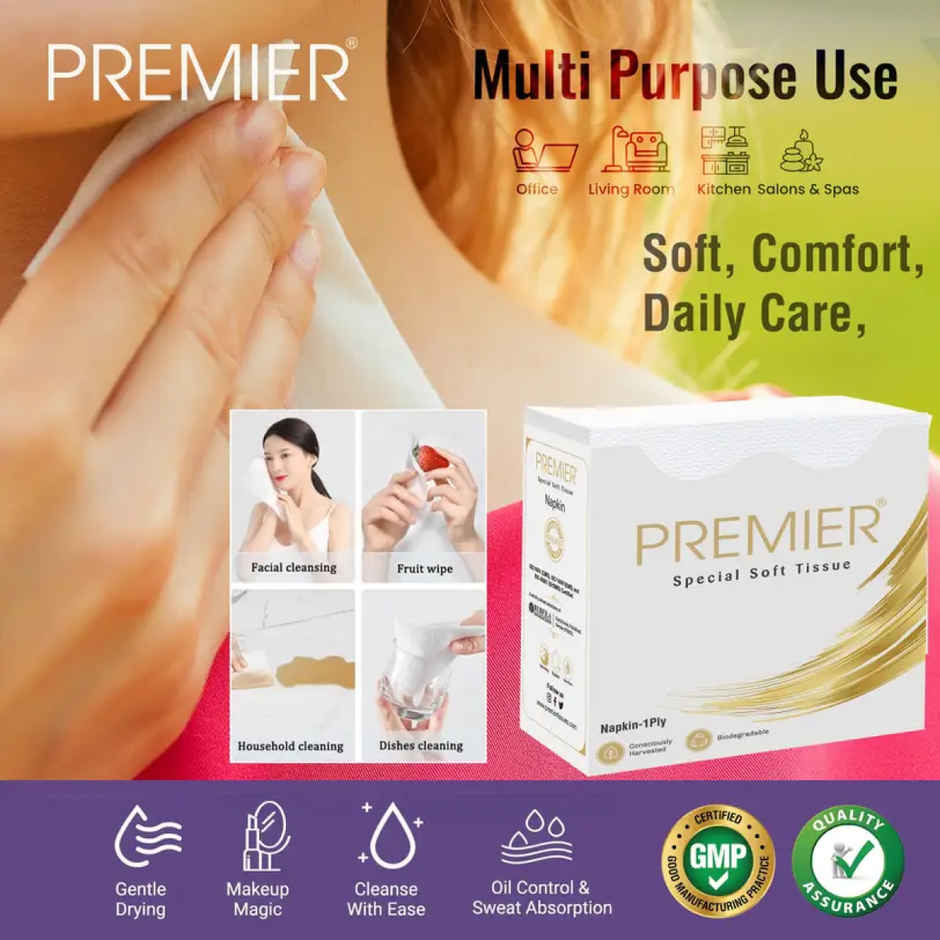 Premier Tissue Paper Napkin 90 Pulls 30 x 33