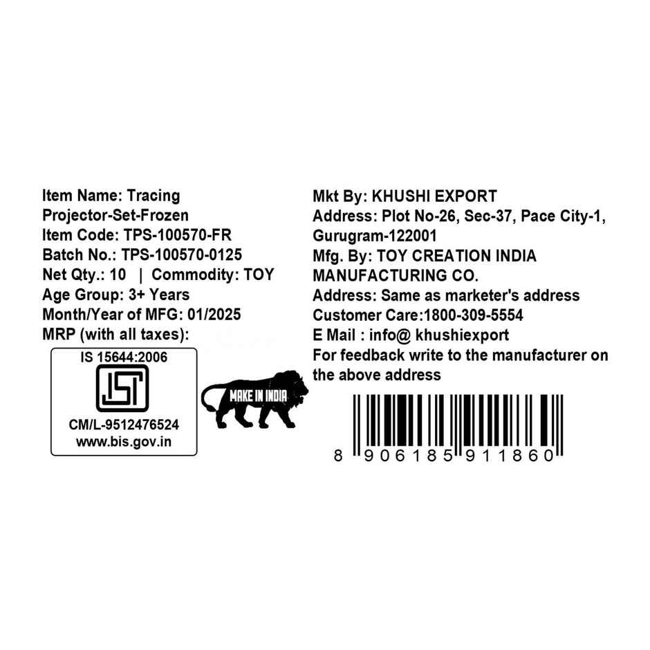 Kriiddaank Tracing Projector Set Frozen