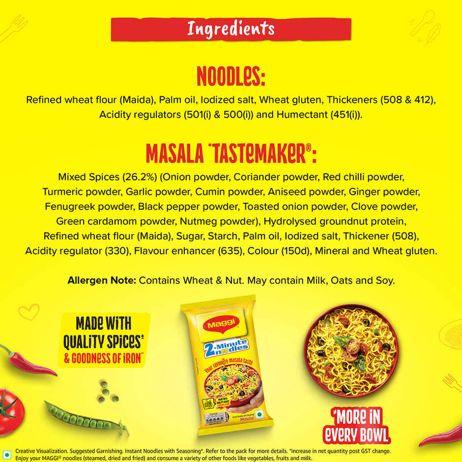 MAGGI 2-Minute Instant Noodles | Masala Noodles | Made With Quality Spices