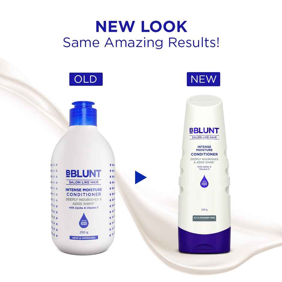 Bblunt Complete Moisture Combo for Healthy Hair with Vitamin E & Jojoba:  Shampoo 300ml & Conditioner 250g & Hair Mask 250g  Combo