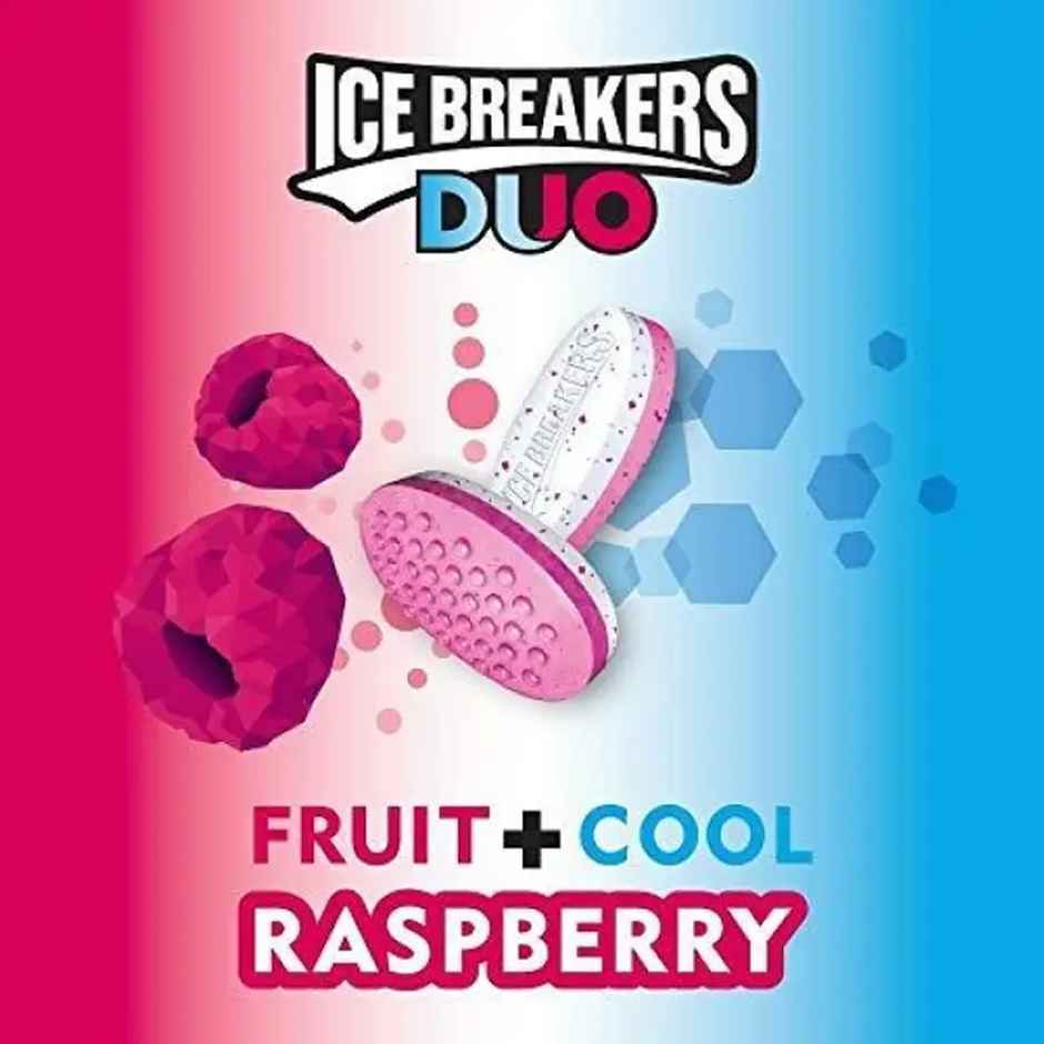 Ice Breaker Duo Fruit + Cool Mints, Raspberry