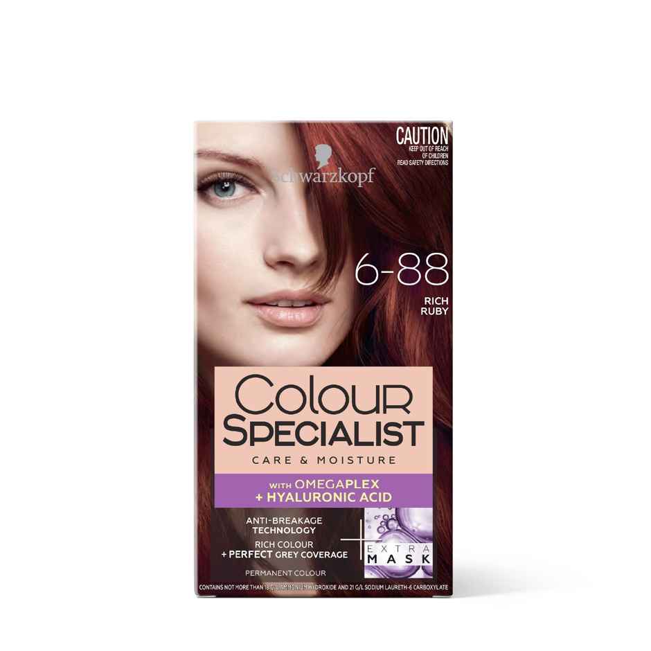 Schwarzkopf Colour Specialist Permanent Hair Colour 6-88 Rich Ruby