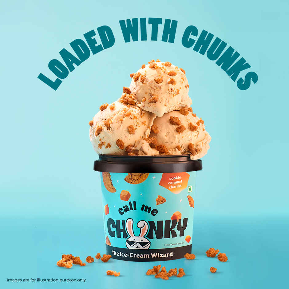 Call Me Chunky Cookie Caramel Charms Ice Cream Tub