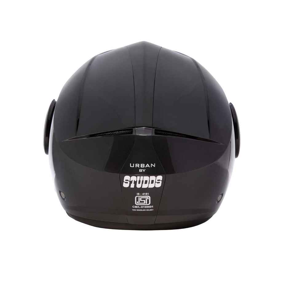 Studds Urban Isi Certified Open Face Motorcycle Helmet For Adults With Visor (Black - M)