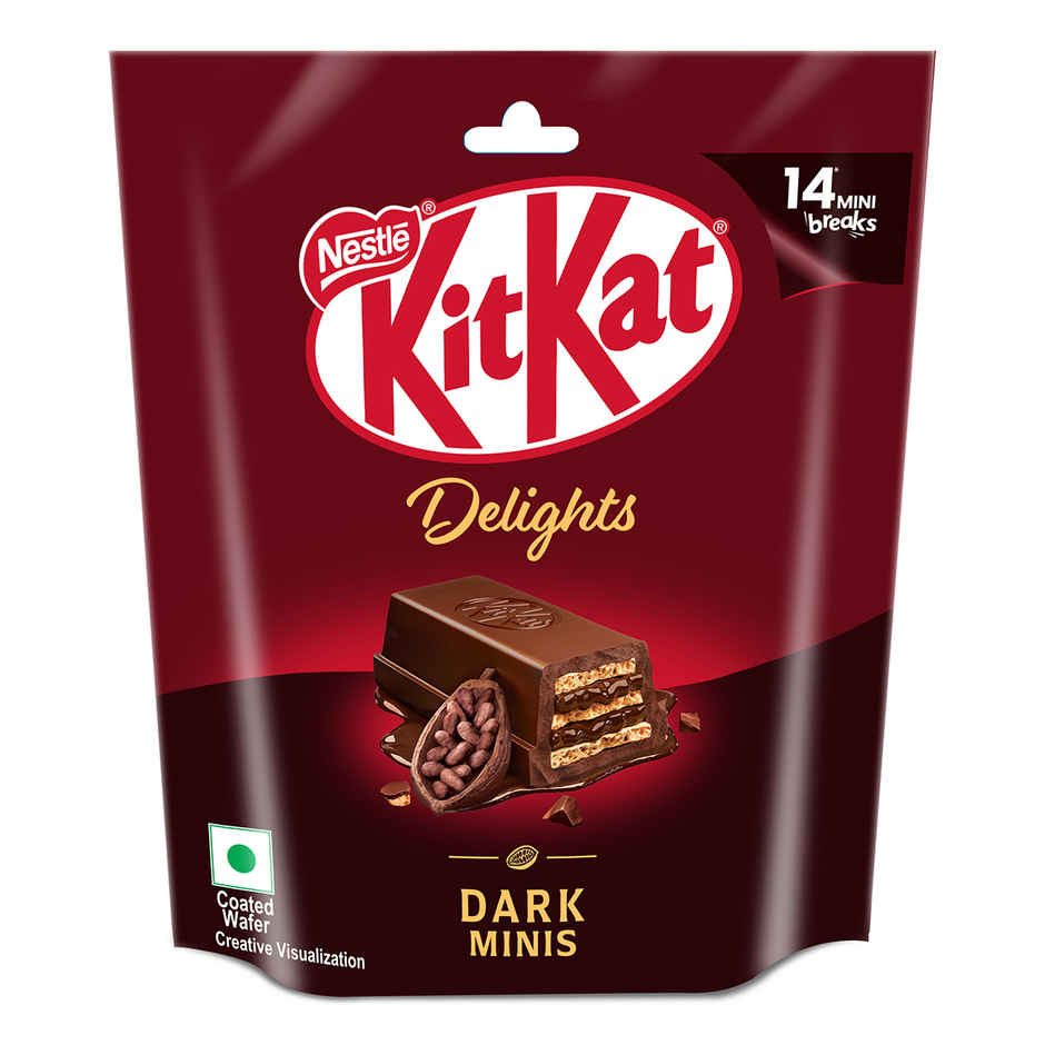 Kit-Kat Dark Minis | Sharebag | Intense Dark Chocolate Coated Wafers