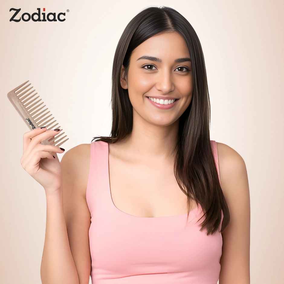 Zodiac Wide Tooth Comb | Brown