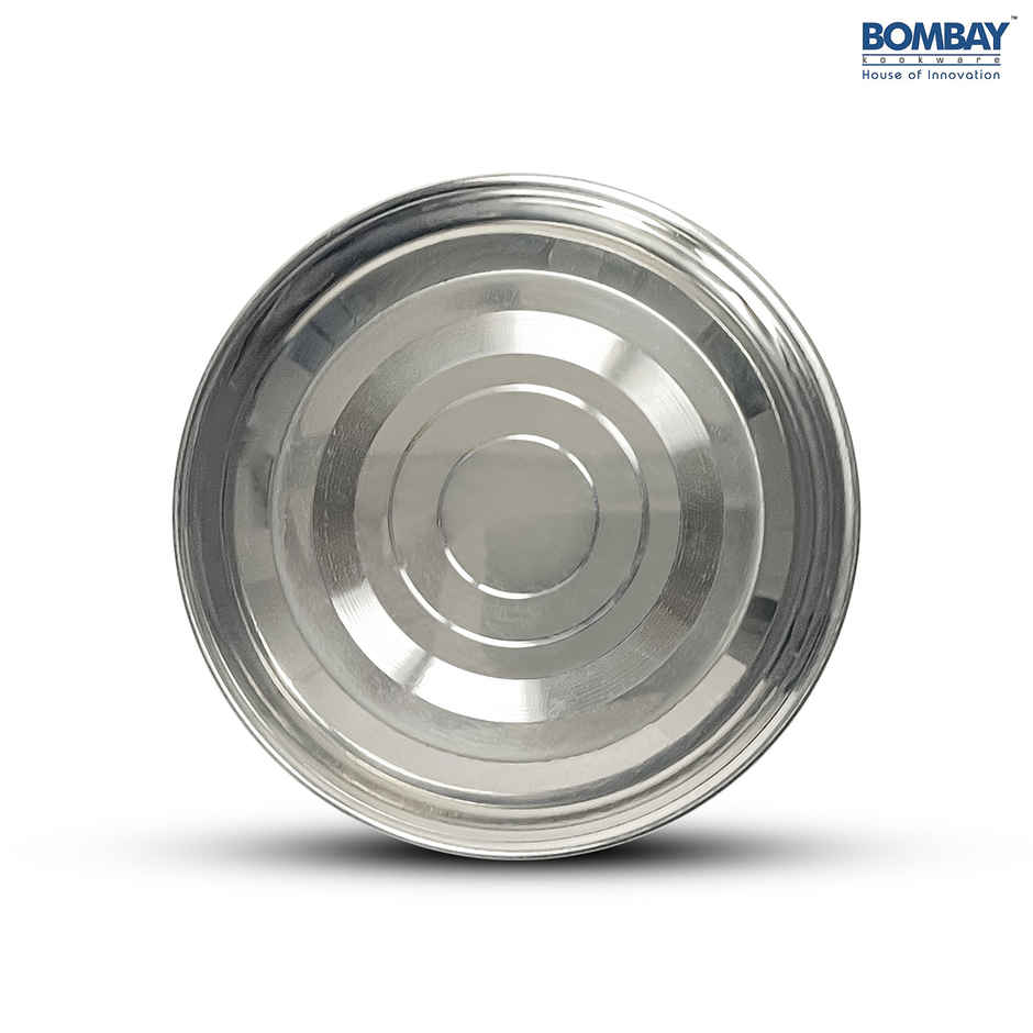 Bombay Kookware Stainless Steel Halva Plate | 12 cm