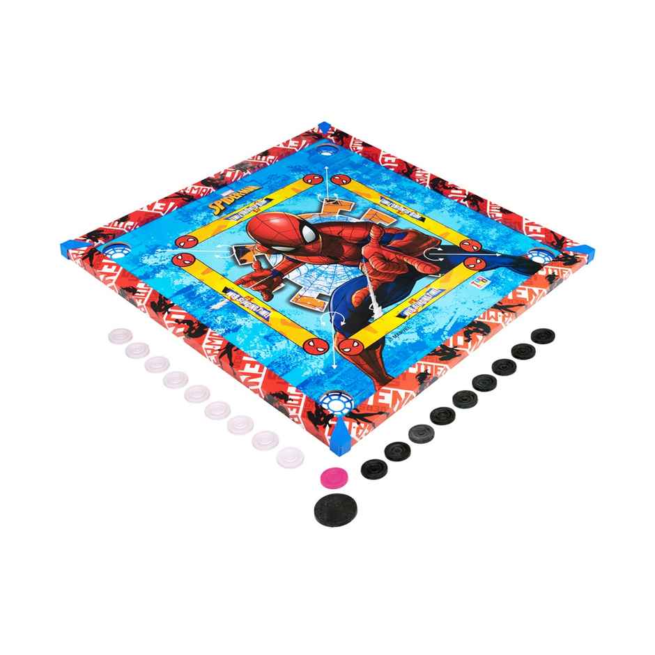 Itoys Carrom Board 26 x 26-Ultimate Spiderman (Colour May Vary)