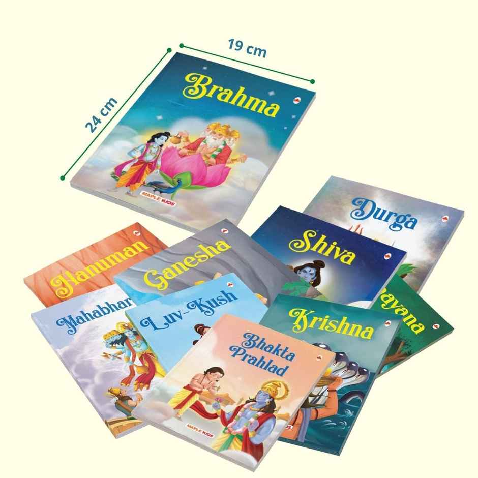 Mythology Tales - Story Book for Kids (Illustrated) (Set of 10 Books)