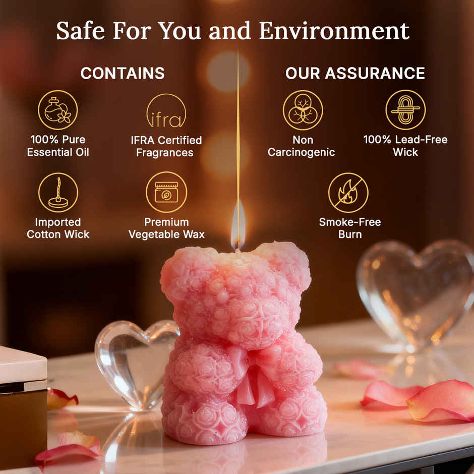 Ekam Moonlit Desire Teddy Bear Candle