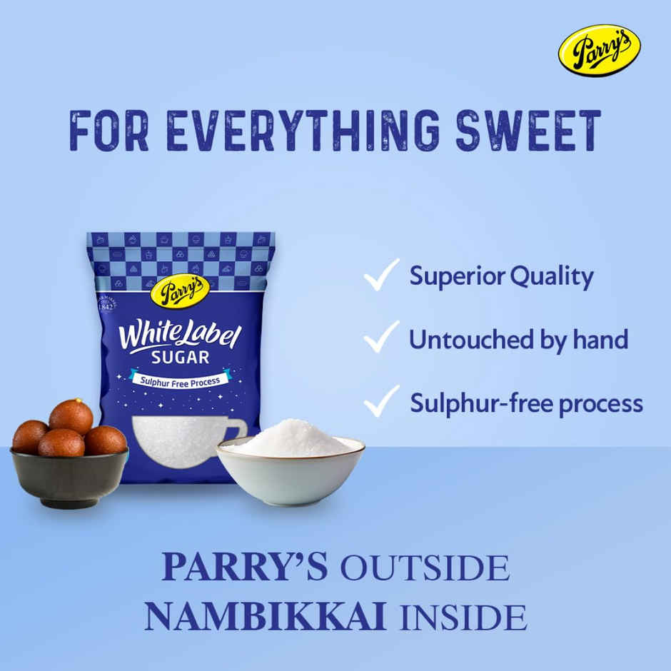 Gold Winner Refined Sunflower Oil (Pouch)(1 l), Popular Essentials Rozana Sona Masuri Raw Rice(5 kg) & Parrys White Label Sugar(1 kg) Combo