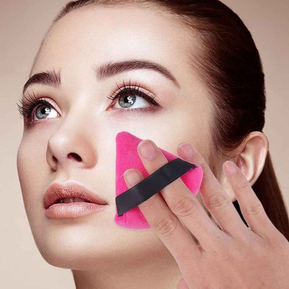 Bronson Professional Pizza Puff Triangle Makeup Beauty Blender Sponge Powder Puff | Mix Colors