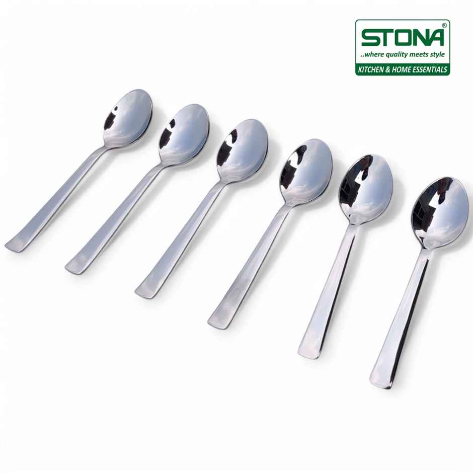 Stona Stainless Steel Spoon Set of 6 | Heavy