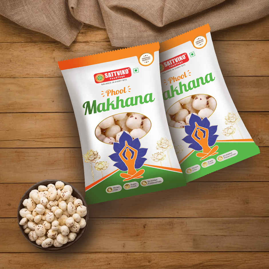 Sattviko Premium Raw Phool Makhana - Fasting Special