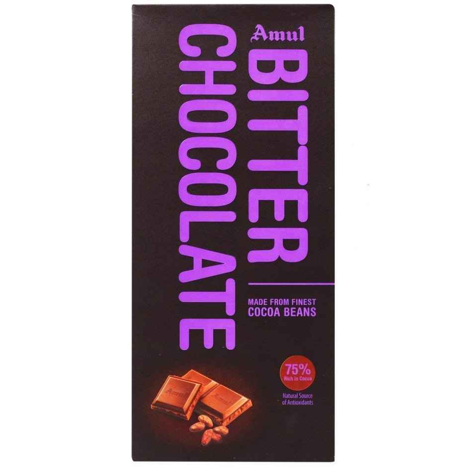 Amul Bitter 90% Intense Dark Chocolate bar