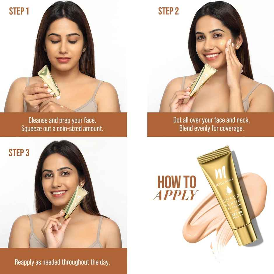 Myglamm Super Serum Bb Cream-101 Cashew