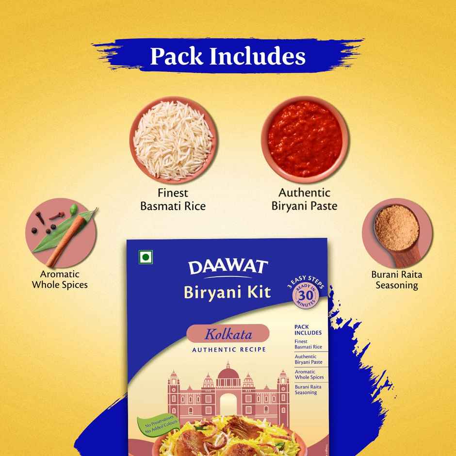 Daawat Biryani Kit Kolkata Ready to cook