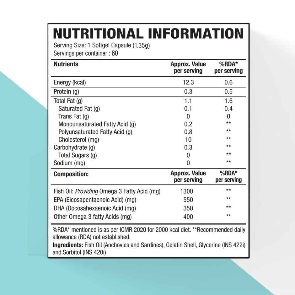 Wow Life Science Omega-3 Capsules