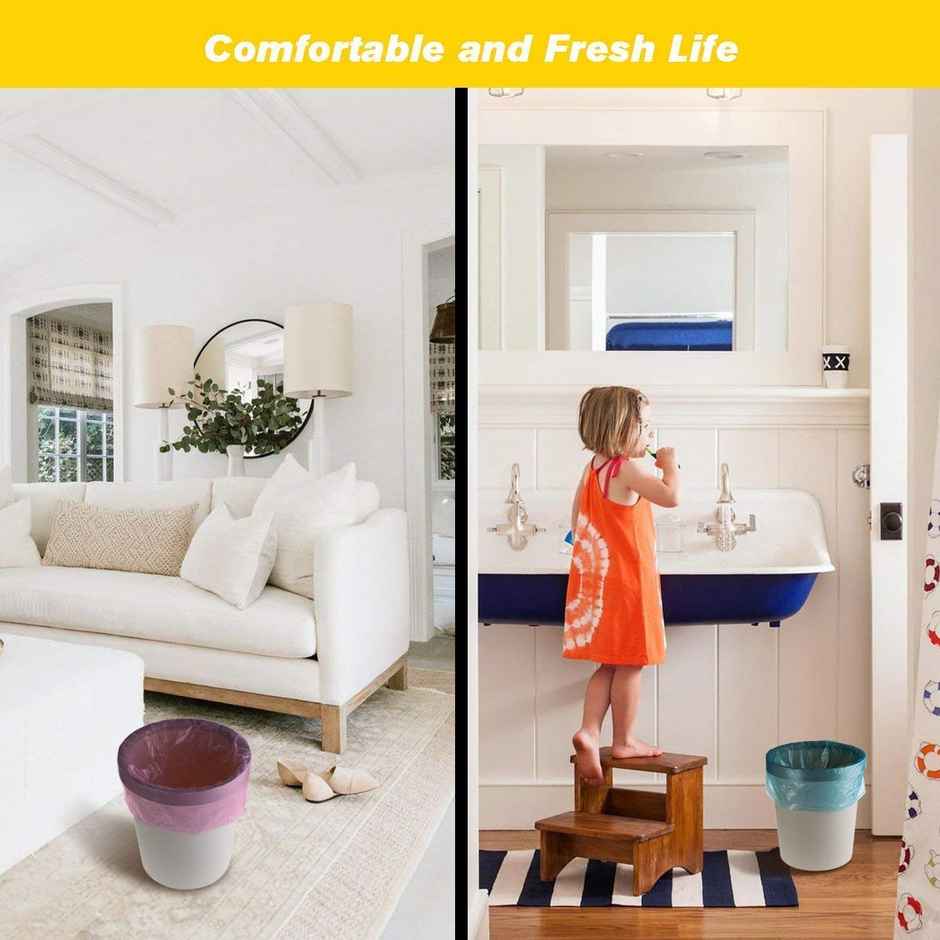 Earthmate Green Leaf Compostable Garbage Bags - Blue Small | 17 x 19 Inch Combo