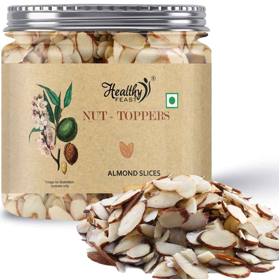 Healthy Feast Nut Toppers Natural Almond Slices Sliced Almonds Almond Flakes