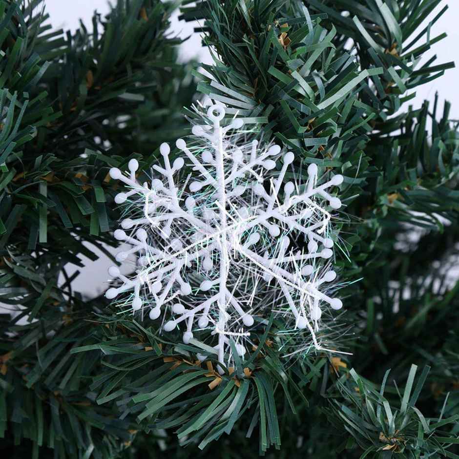 White Christmas Snowflakes for Tree & Home decore | 15 cm | Gullak