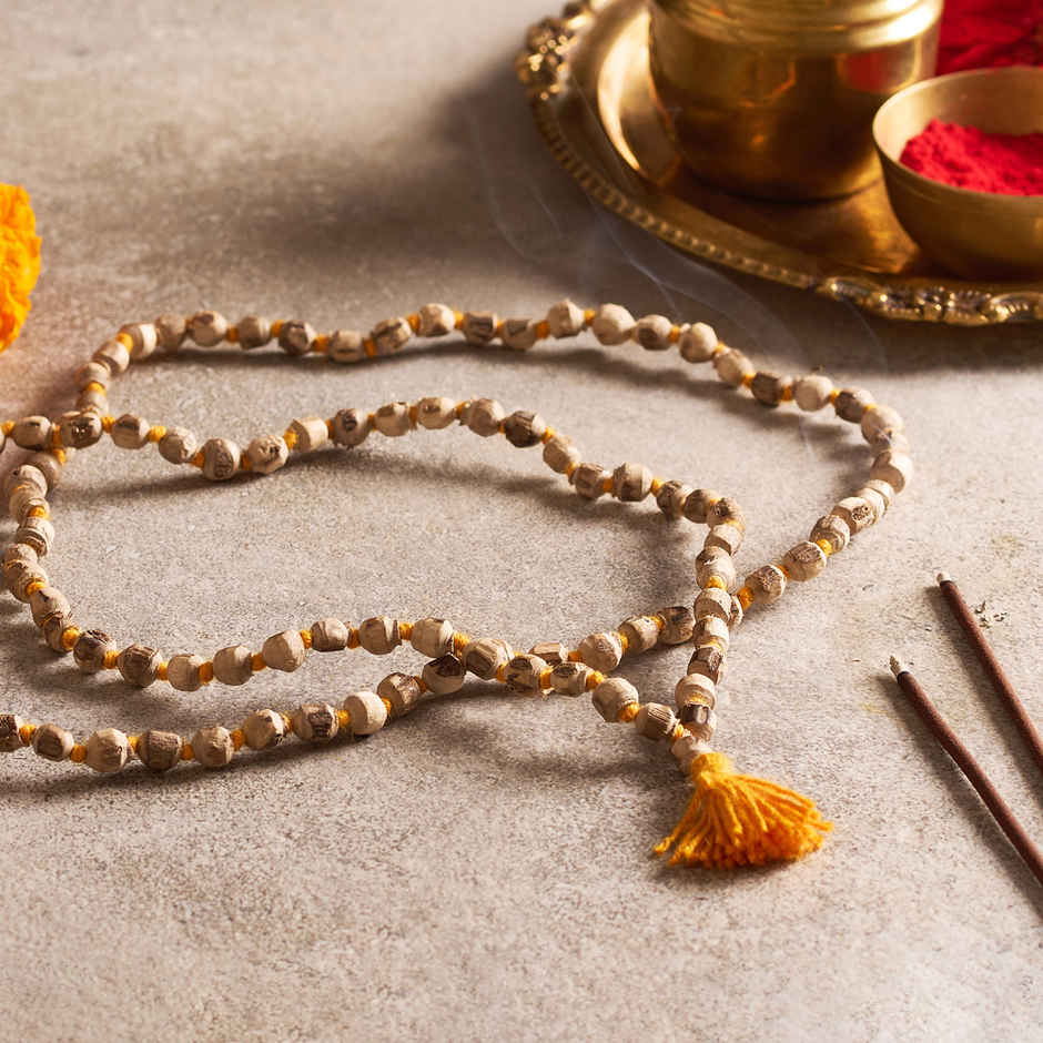 Natural Tulsi Bead Mala for Spiritual Wear | Svasti