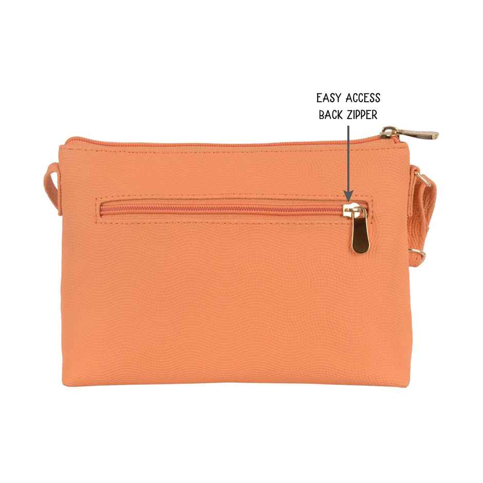 Baggit Women Chomper Sling Bag | Mock Orange