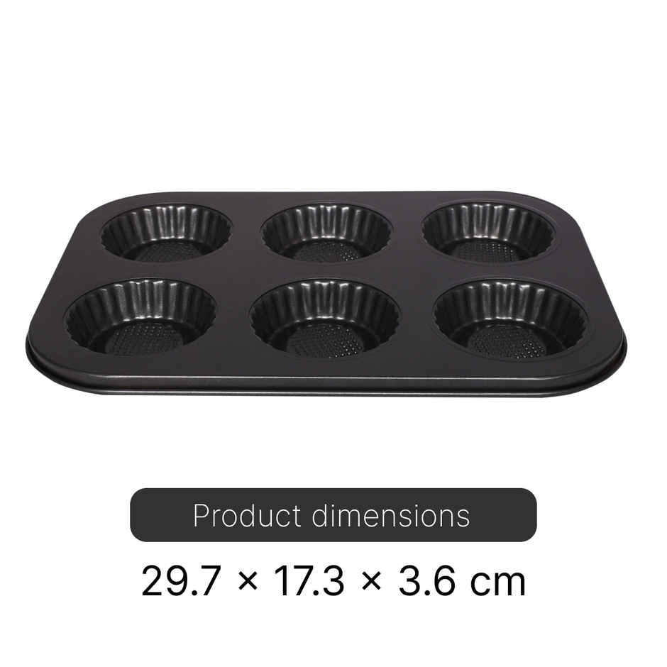 Cake and Cupcake Mould with 6 Cavity - Small