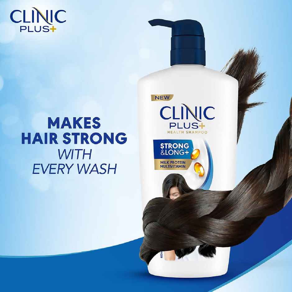 Clinic Plus Strong & Long Shampoo with Milk Proteins and Multivitamins